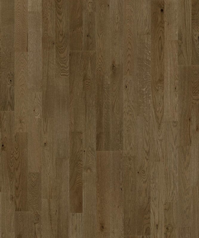 Крупный план лицевой поверхности двухполосной паркетной доски Tarkett Shade из дуба.
