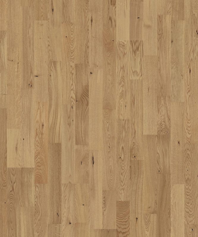Крупный план лицевой поверхности двухполосного паркета Tarkett Shade из рустикального дуба.
