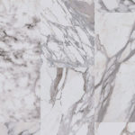Текстура ковролина Desso Sense of Marble AA81 1103 с рисунком под белый мрамор.