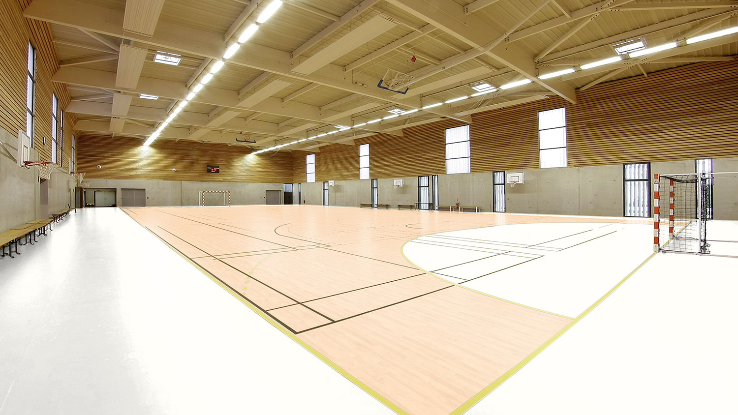Tarkett Lumaflex Energy Omnisports Compact — Light Maple