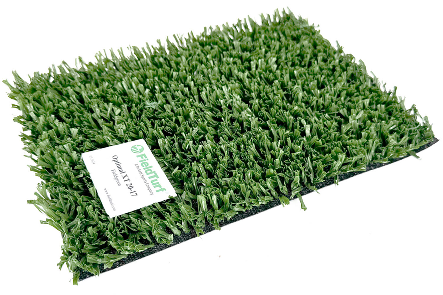Образец износостойкой искусственной травы FieldTurf Optimal XT 20-17 на прочном латексном основании
