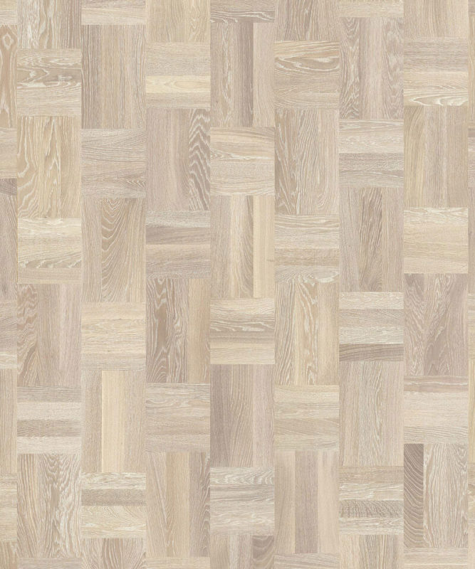 Крупный план текстуры блочного паркета Tarkett Noble Oak Scandinavia с переплетением.