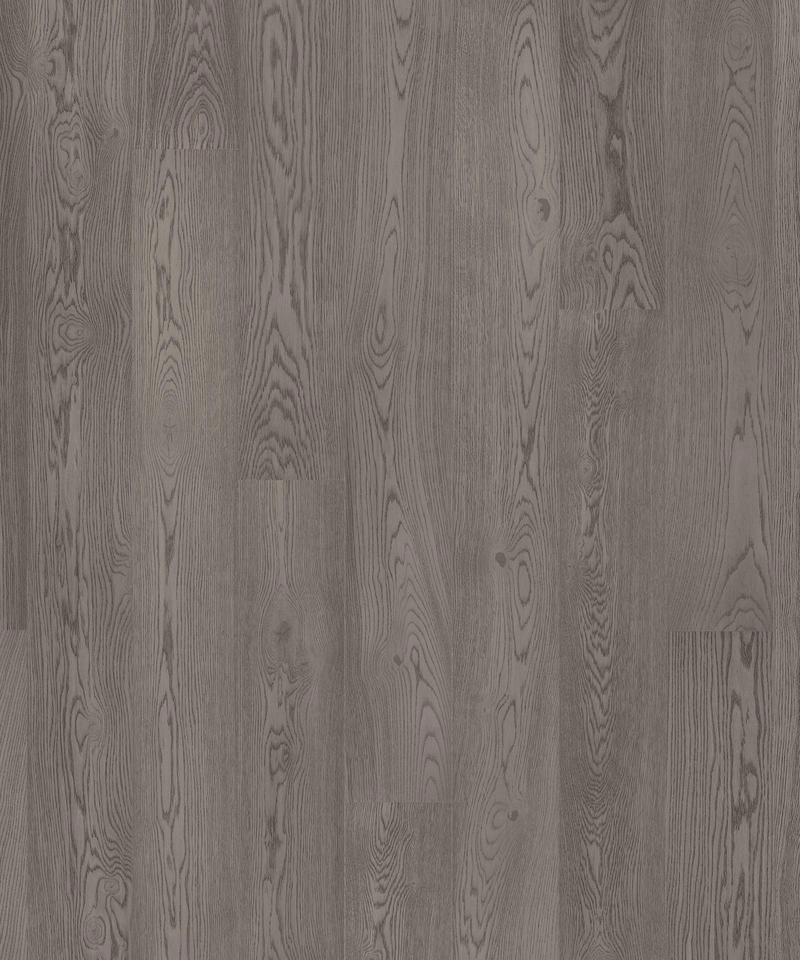 Prestige---OAK-GRAPHITE-01 Крупный план лицевой поверхности однополосной паркетной доски Tarkett Prestige Oak Graphite.