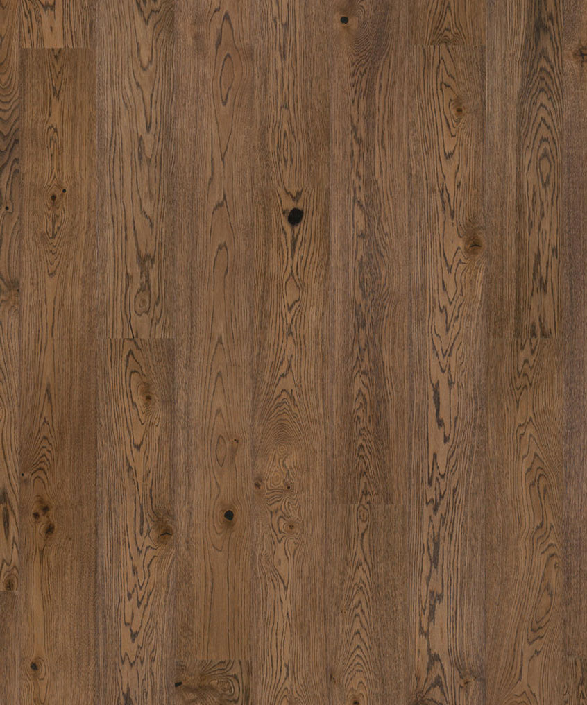 Prestige---OAK-SCALLOP-01 Крупный план лицевой поверхности однополосной паркетной доски Tarkett Prestige Oak Scallop.