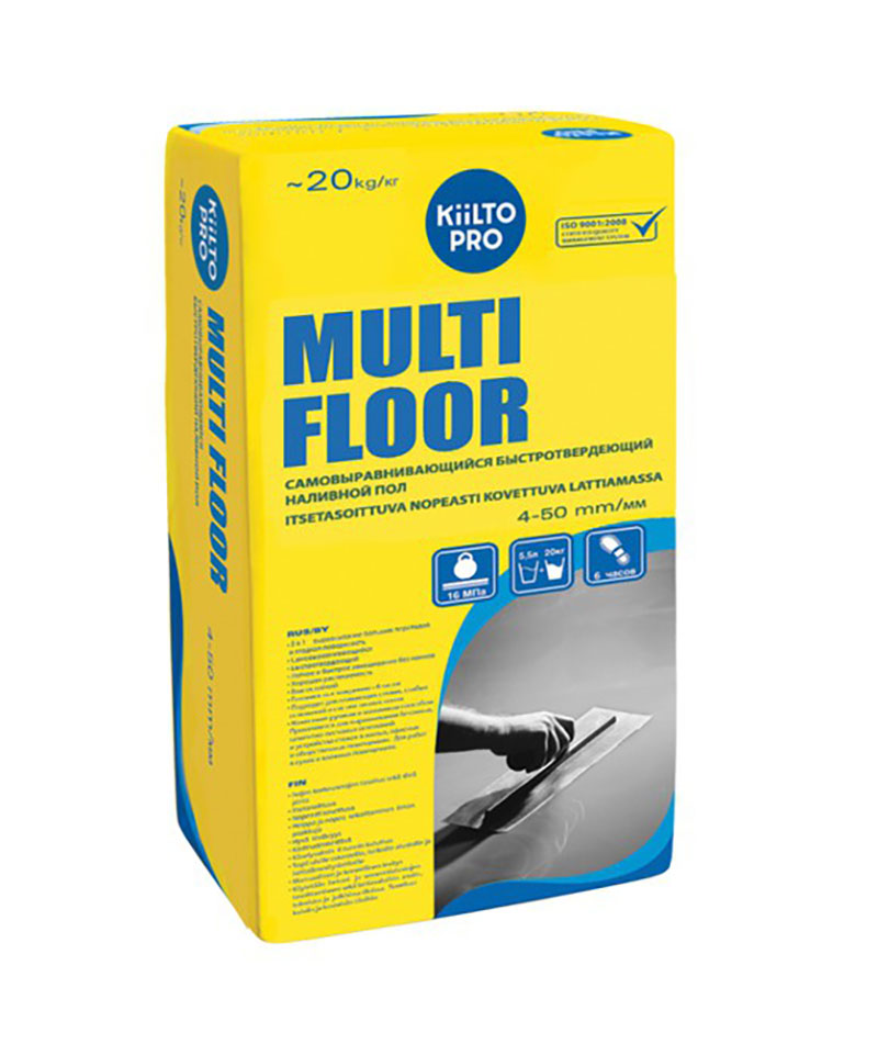 kiilto-multi-floor Пластиковое ведро высокопрочного полимерного клея для коммерческих напольных покрытий Kiilto Pro Multi Floor.