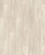 Крупный план лицевой поверхности бежевого ламината Tarkett Imperator Octavian с мягкой пастельной текстурой волокон дерева.