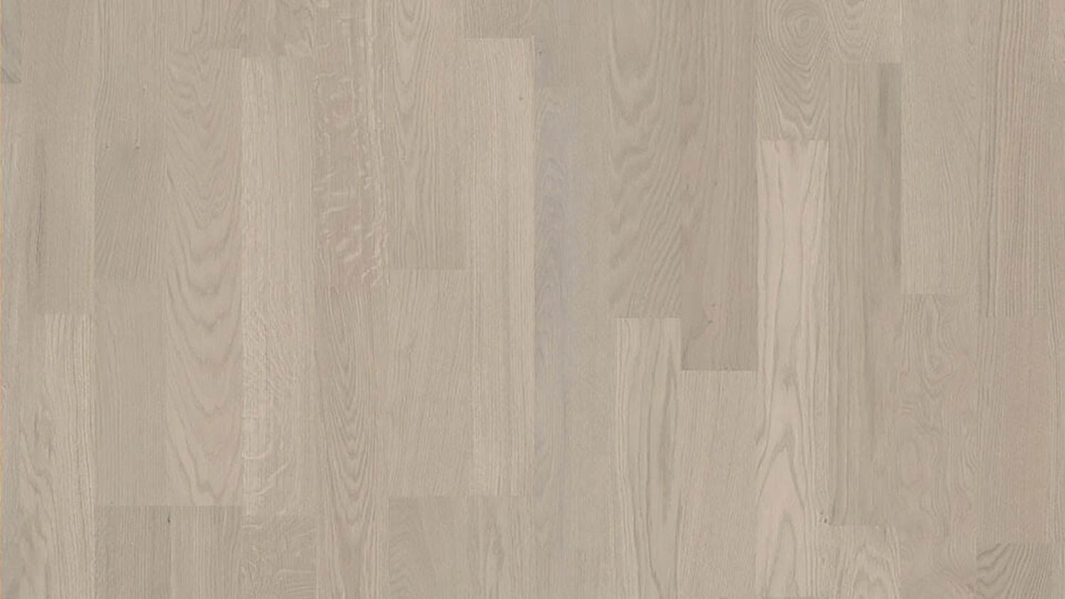 Паркетная доска Tarkett Oak Sand RO двухполосная, крупный план текстуры дерева в светлом серо-бежевом оттенке с мягким рисунком волокон.