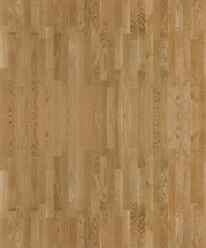 Близкий ракурс покрытия Europarket Oak Amber наглядно демонстрирует классическую трехполосную структуру дуба в теплом янтарно-золотом тоне.