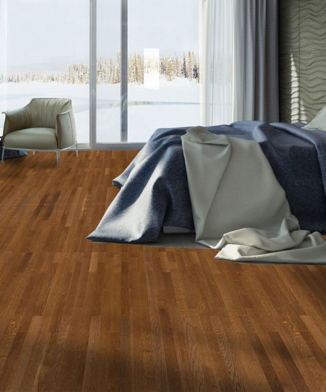 Трехполосная паркетная доска Sommer Europarquet Oak Espresso, Сербия