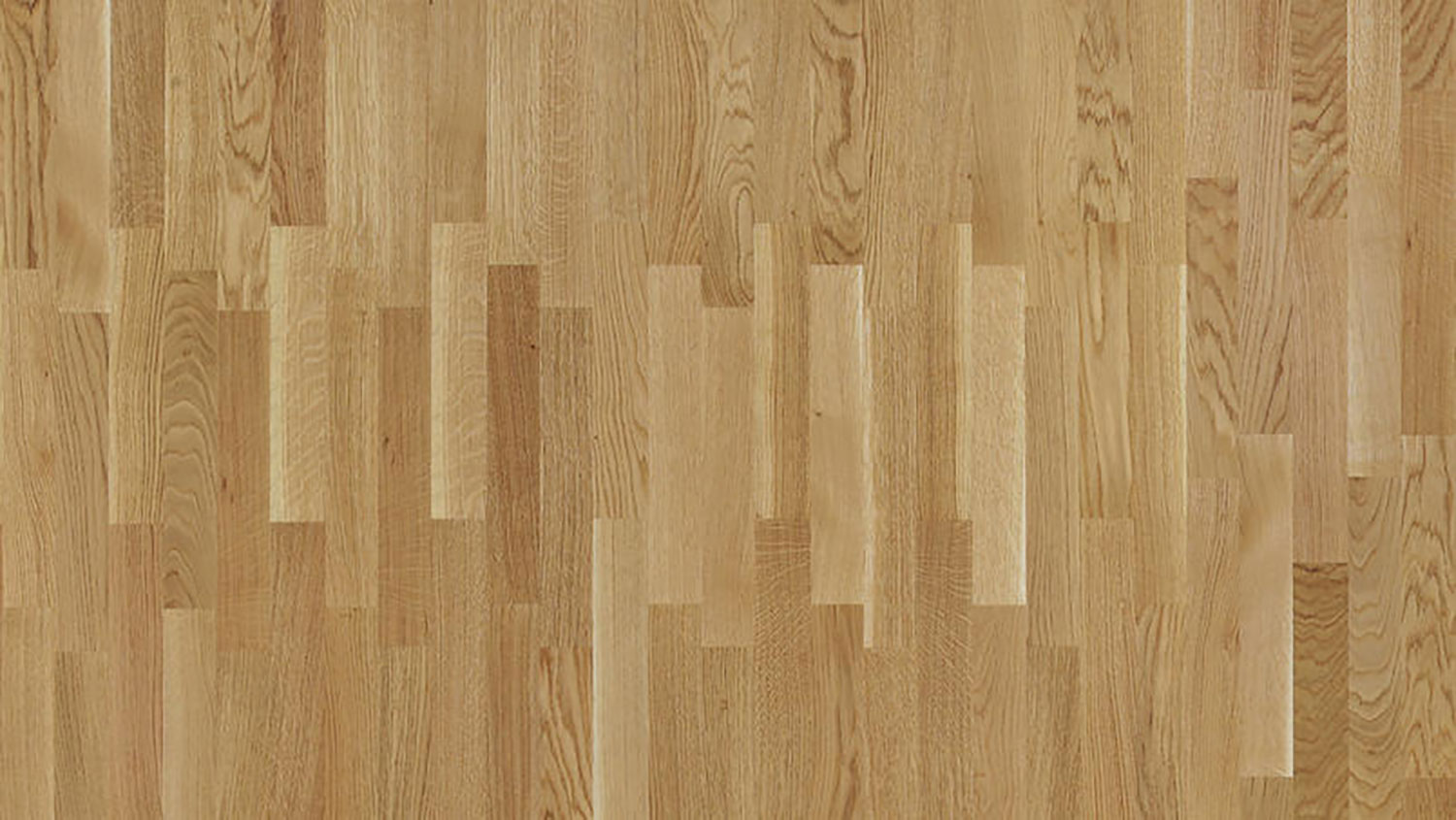 Близкий ракурс покрытия Europarket Oak Original демонстрирует естественную трехполосную структуру дуба в классическом натуральном тоне.