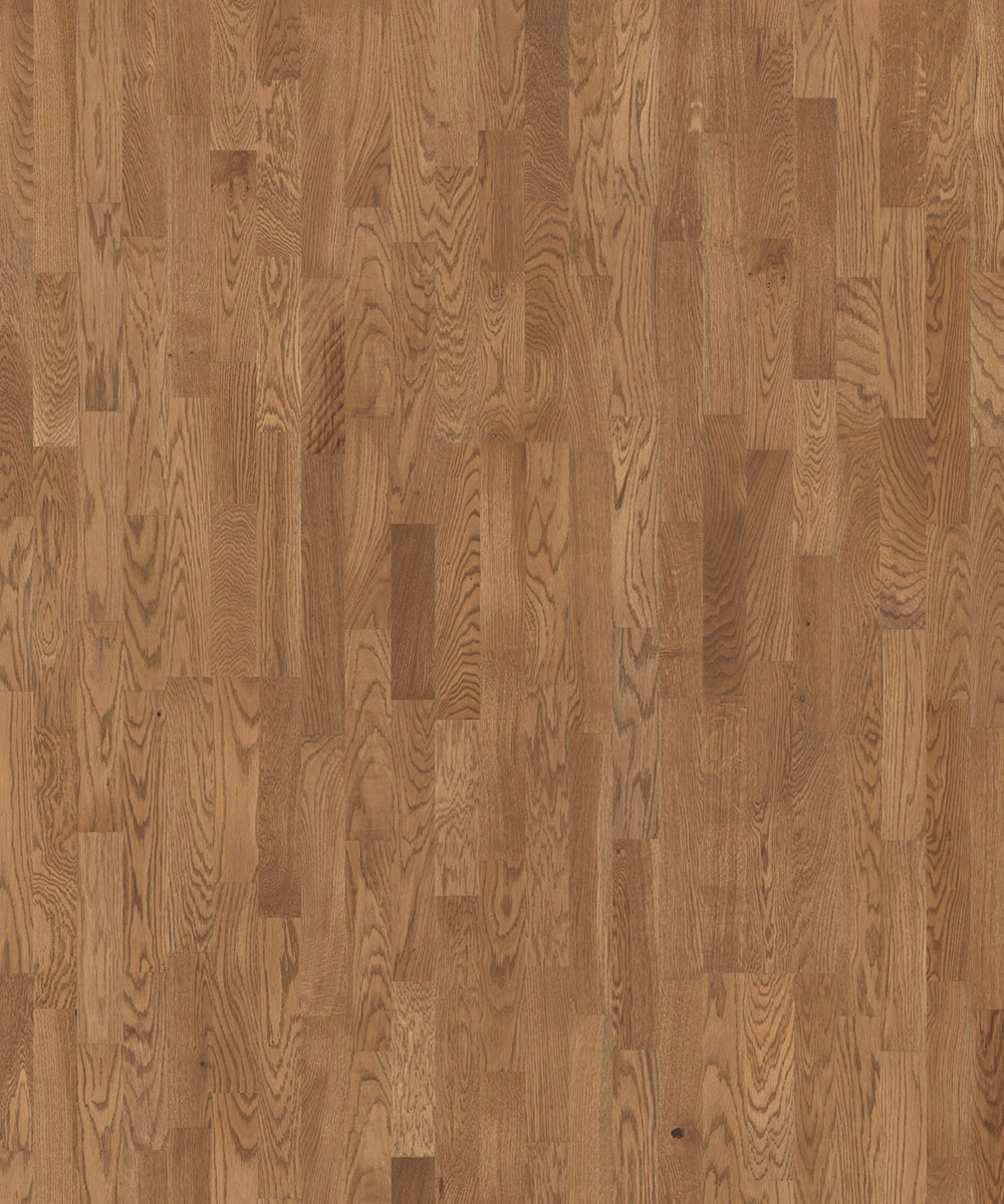 TH_SALSA-PREMIUM_OakOniks-1 Детализированный образец Tarkett Salsa Premium Oak Oniks крупным планом передает естественную древесную структуру золотисто-коричневого дуба.
