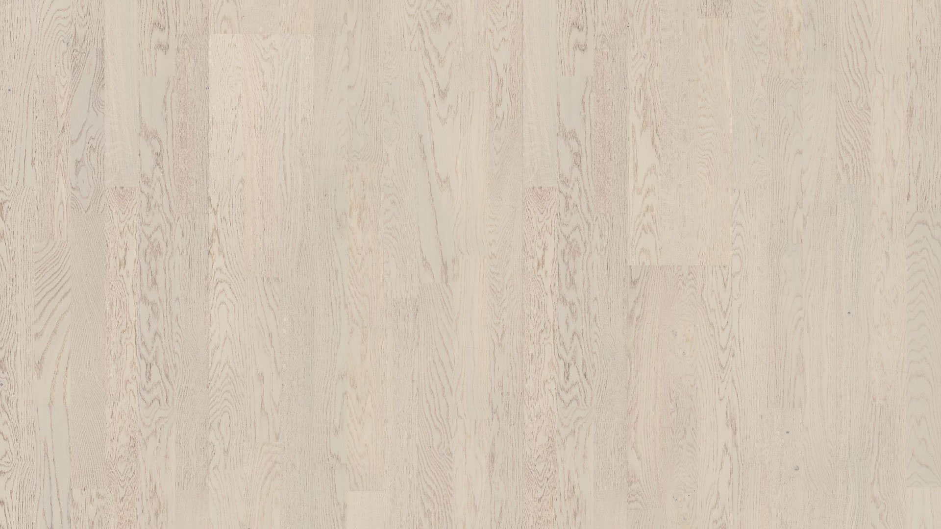 Крупный план паркета Tarkett Salsa Premium Oak Pearly демонстрирует изящный рисунок волокон трехполосного дуба в нежном жемчужном оттенке.