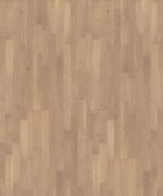 Текстура паркетной доски Tarkett Salsa Premium Oak Sapphire: близкий план матовой трехполосной структуры дуба в нежном карамельно-бежевом тоне.