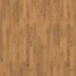 Паркетная доска Tarkett Salsa Oak Hyacinth трехполосная, крупный план текстуры дуба в насыщенном медовом оттенке с выразительным древесным узором.
