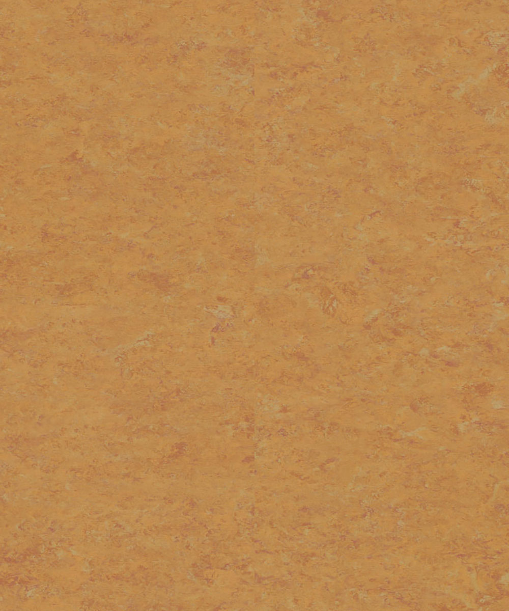 Текстура натурального линолеума Tarkett Veneto xf² Amber 636 теплого янтарно-оранжевого цвета с деликатным мраморным узором.