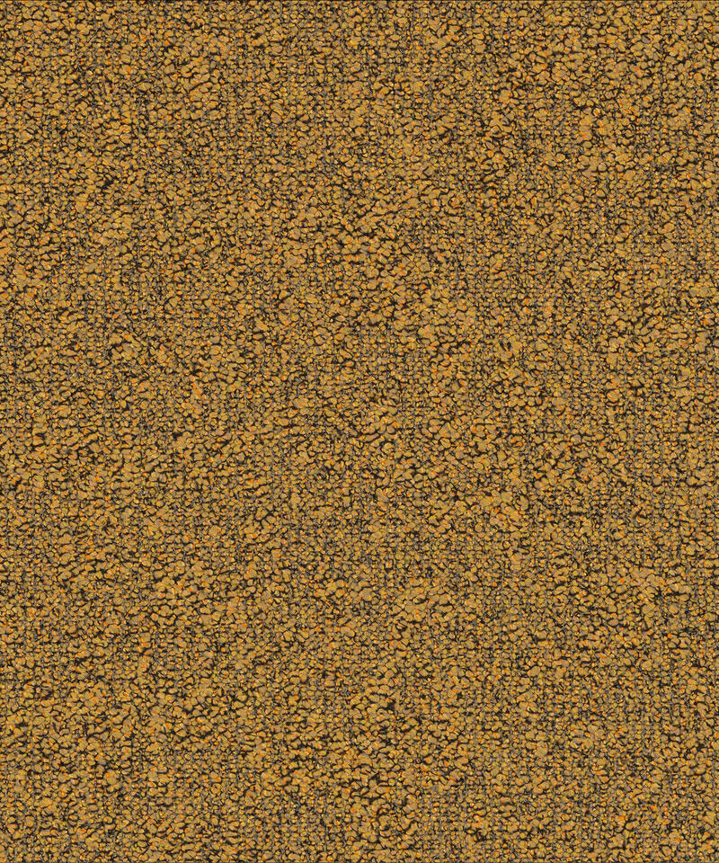 Airmaster-Earth-AD31-6001-1 Ковровая плитка Desso AirMaster Earth 6001 золотисто-горчичного оттенка с плотным петлевым ворсом и эффектом меланж крупным планом.