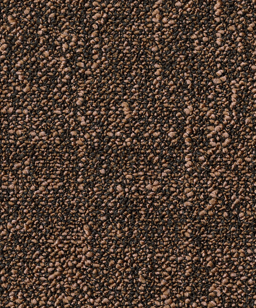 MetallicShades_2083-1 Текстура ковровой плитки Desso Metallic Shades 2083 крупным планом с плотным петлевым ворсом в коричнево-черных оттенках.