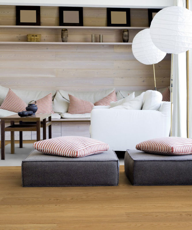 Трехполосная паркетная доска Tarkett Pure Oak Nature Midiplank