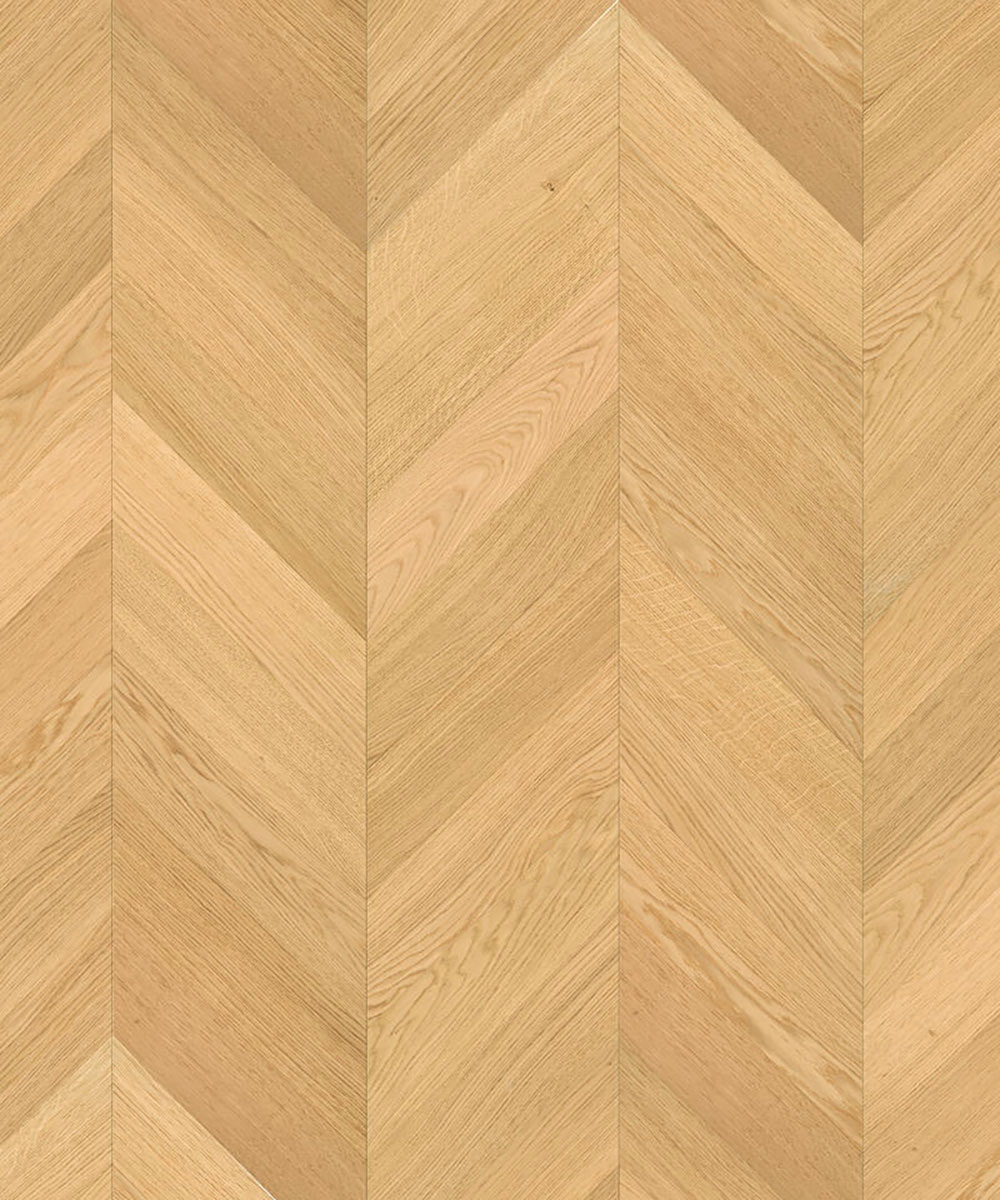 TH_Privilege_GALONI_Oak-1 Близкий ракурс паркета французской елочкой Tarkett Privilege Galoni Oak демонстрирует безупречную геометрию и натуральный золотистый узор дуба.