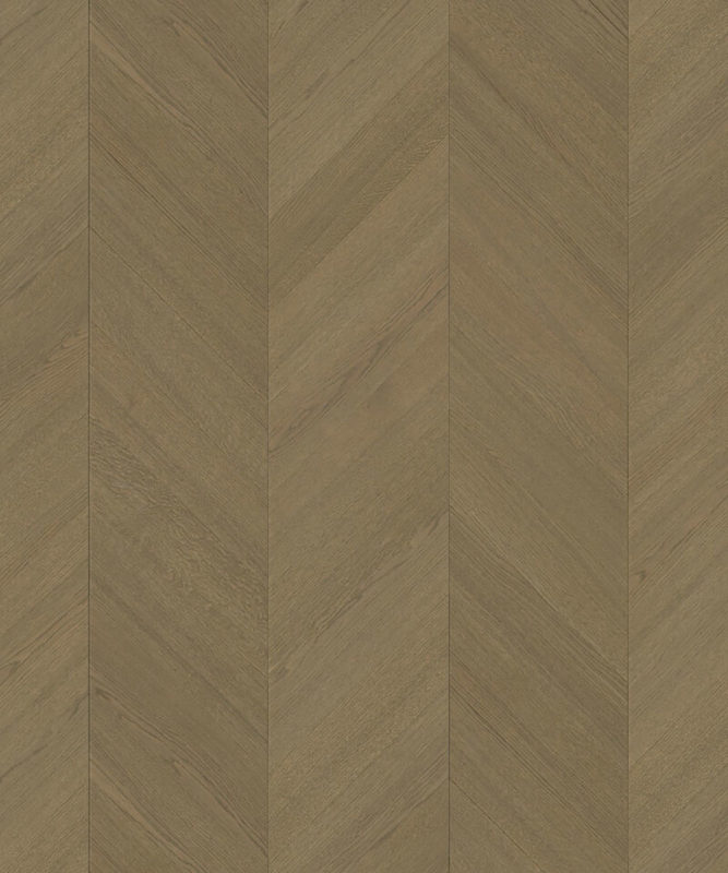 Крупный план паркета Tarkett Privilege Galoni Oak Brown Grey наглядно раскрывает изысканную текстуру дуба в благородном коричнево-сером тоне.