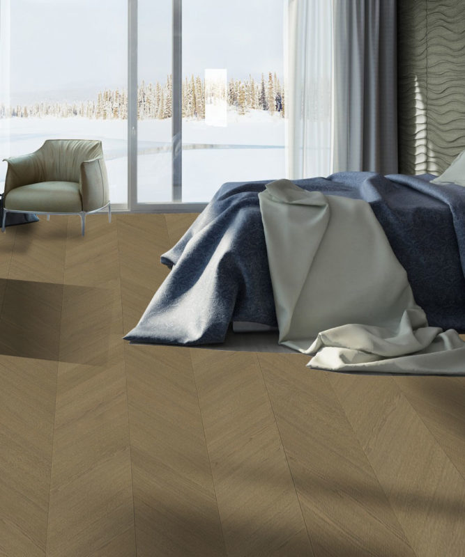 Однополосная паркетная доска Tarkett Privilege Oak Brown Grey, французская елка, Сербия