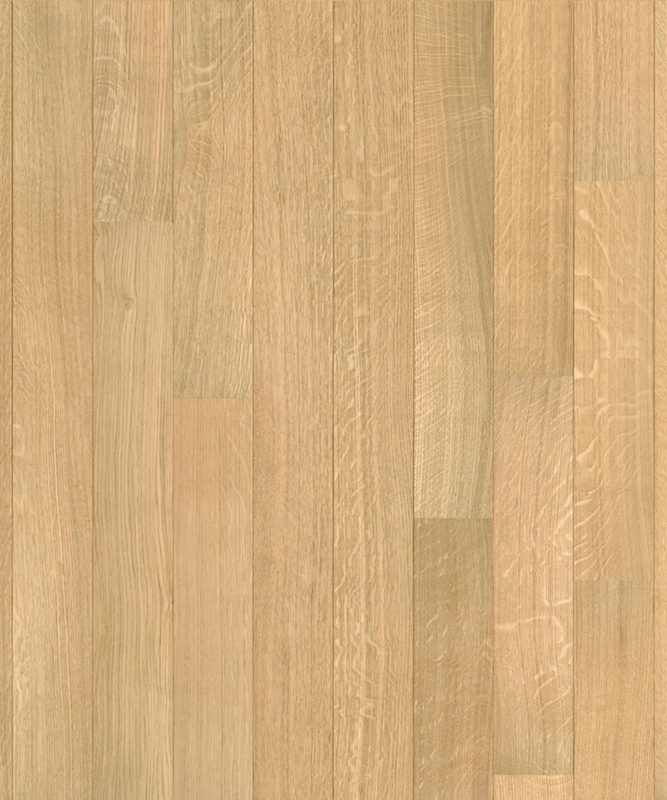 Близкий ракурс доски Tarkett Privilege Nobile Oak Select White наглядно раскрывает изящный древесный узор однополосного выбеленного дуба.