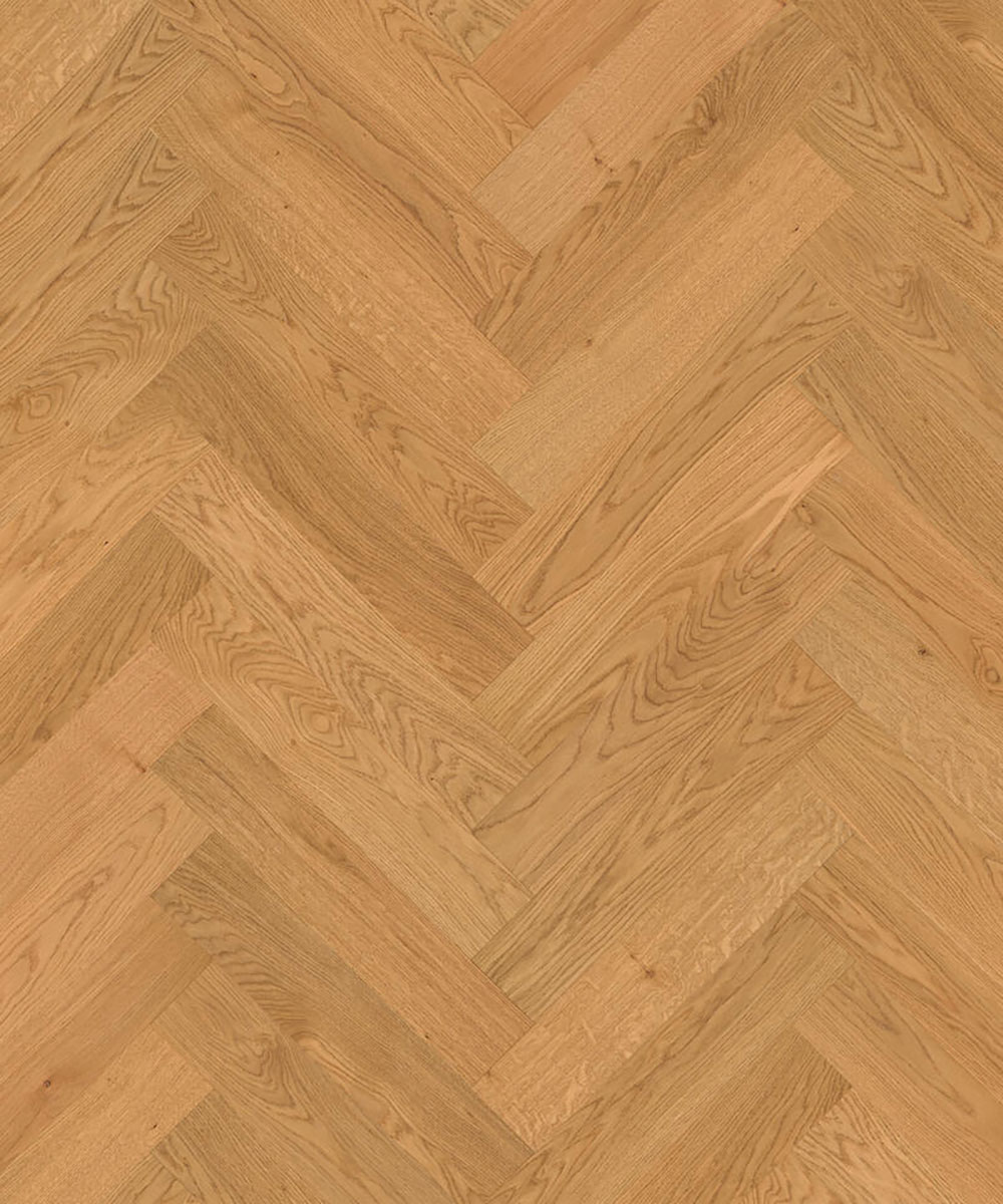 TH_Privilege_PRESTIGE_Oak_Antique-1 Близкий ракурс паркета французской елочкой Tarkett Privilege Prestige Oak Antique наглядно раскрывает живую текстуру дуба в медовых тонах.