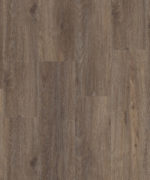 Текстура SPC плитки Tarkett Art Vinyl Element Click Brownie Oak под дерево. Образец темно-коричневого кварцвинилового ламината.