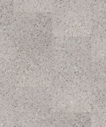 SPC-плитка Tarkett Element Click Mint Glaze серого оттенка. Текстура напольного покрытия с реалистичной имитацией крошки терраццо крупным планом.