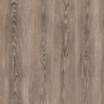 Кварц-винил Tarkett Future House Sally глубокого серо-коричневого оттенка. Текстура напольного покрытия с выразительными сучками дуба.