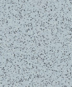 Текстура токопроводящего покрытия Tarkett iQ Era SC 803 с мелкой черной и белой крошкой на светло-голубом фоне