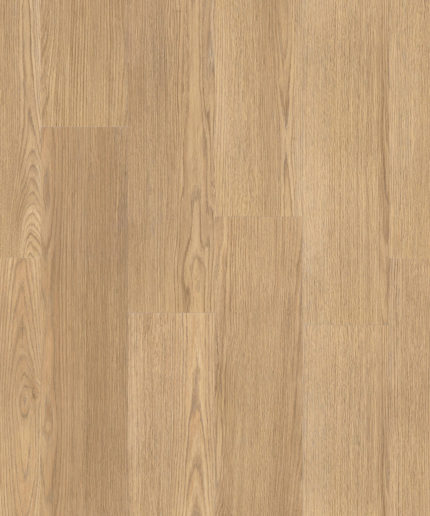 SPC-ламинат Tarkett Prime Click Field Brown натурального золотистого оттенка. Текстура напольного покрытия с мягким рисунком волокон дуба.