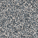 Гомогенный линолеум Tarkett iQ Surface 088 Sober Multi с мелкозернистой контрастной текстурой в темно-серых, черных и бежевых тонах крупным планом.