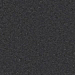 Гомогенный линолеум Tarkett iQ Granit Black 0211 с классической мелкозернистой гранитной текстурой черного цвета крупным планом.