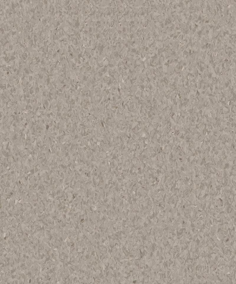 iQ_Granit_330-1 Гомогенный линолеум Tarkett iQ Granit 0330 с классической направленной мелкозернистой текстурой в серых и бежевых тонах крупным планом.