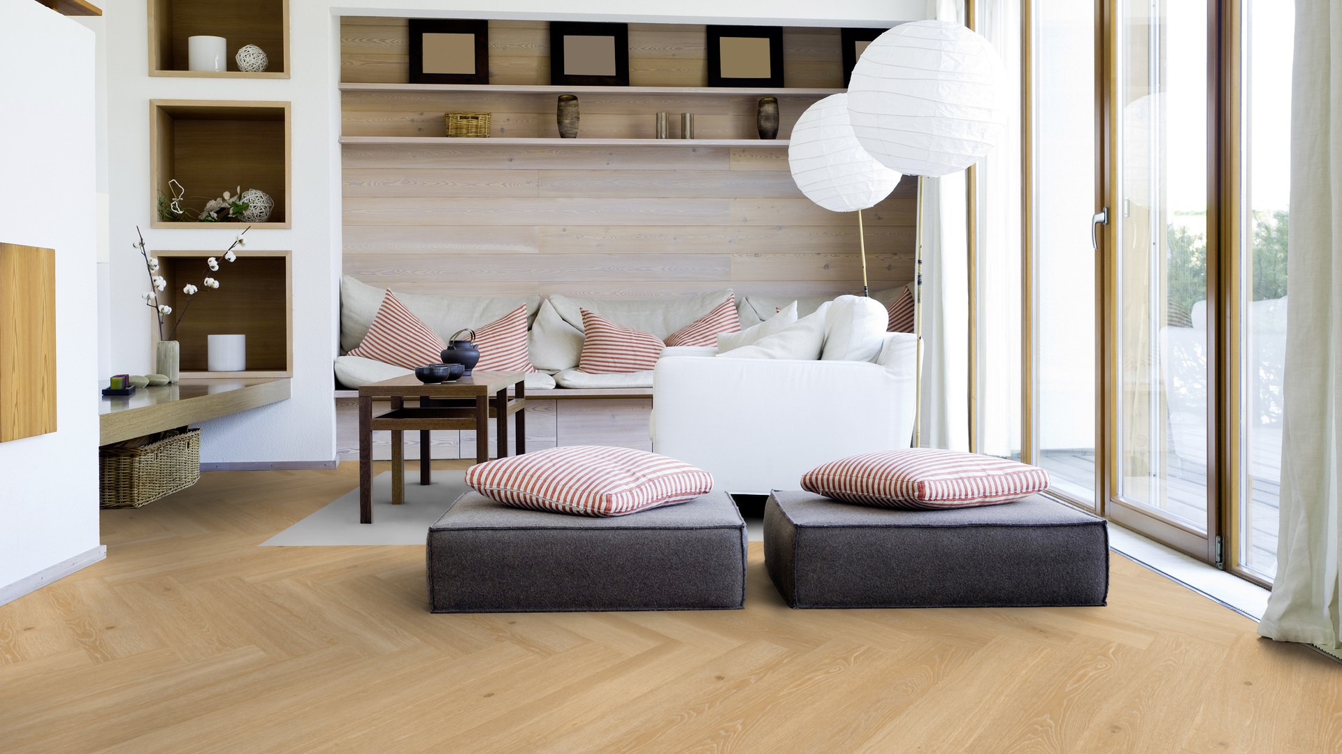 Плитка LVT Tarkett Herringbone Rigid Highland Oak BLOND 6,5 мм (Франция)