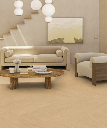 Плитка ПВХ Tarkett iD Classics Glue-Down 30 - Pure Oak Natural Mini Plank Елочка 2 мм (Франция)